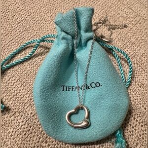 Tiffany Open Heart Pendant Necklace